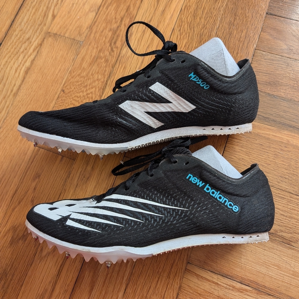 New Balance Racing MD500 Spikes Sz 10 Womens Black White